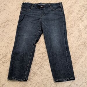 Time and Tru Dark Blue Relaxed Straight Jeans